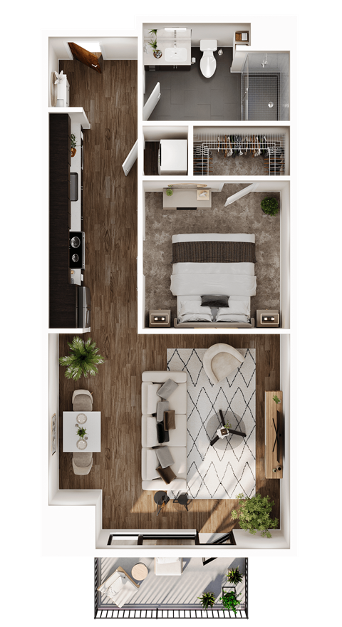 1 bed, 1 bath apartment home at 24fifty in Denver, CO